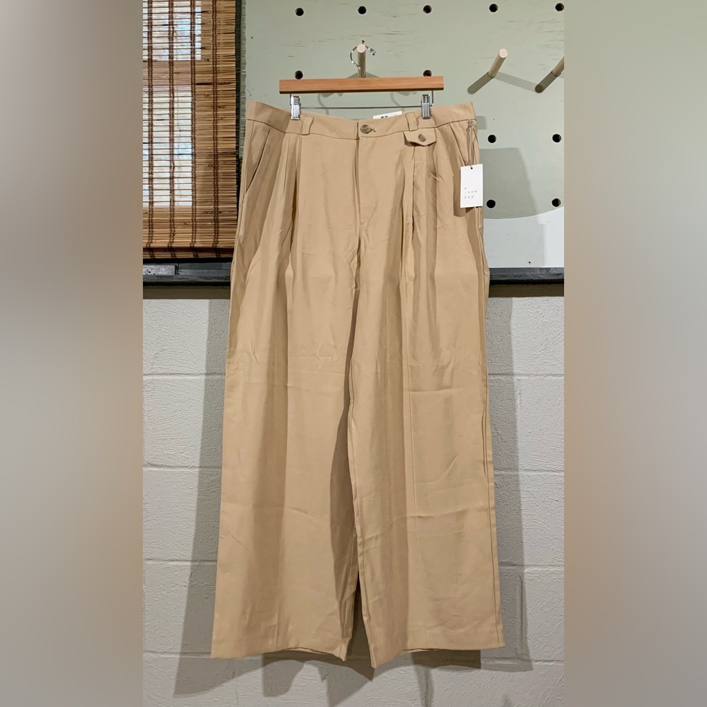 Wide Leg Khaki Pants
